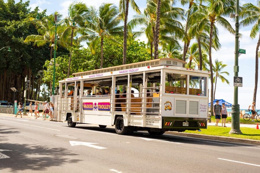 Oahu: Waikiki Trolley Hop-on Hop-off All-Line Pass - Red Line: Honolulu’s royal past and modern city
