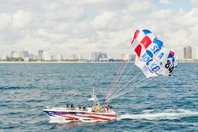 Ocean Parasailing Adventure In Fort Lauderdale, FL - Fort Lauderdale Beach from 400 feet