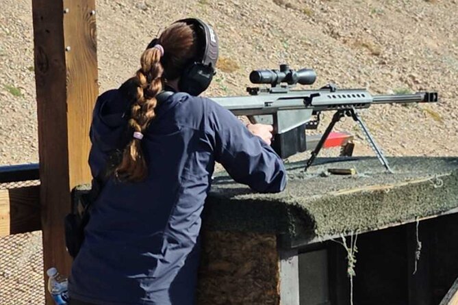 Outdoor Shooting Experience with Transfer and Lunch in Las Vegas - Arriving at a Desert Storm style range