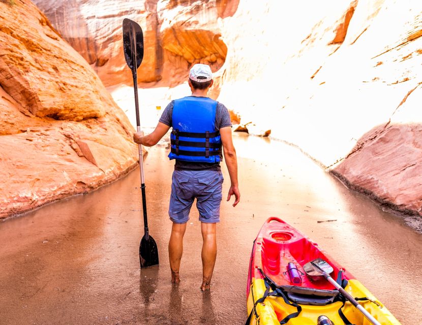 Page/Lake Powell: Guided Kayak & Water Antelope Canyon Tour - Entering Water Antelope Canyon