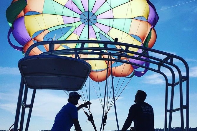 Parasailing Adventure at the Hilton Head Island - The takeoff from the back of the boat