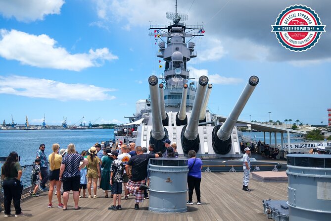 Pearl Harbor Remembered Tour - Boarding the USS Missouri on Ford Island