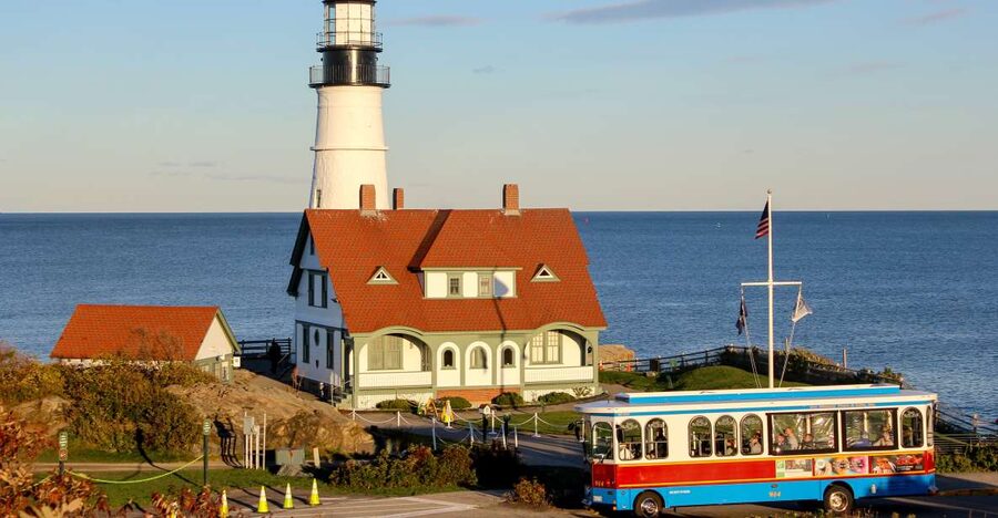 Portland: Trolley City Tour with Portland Head Light Stop - What the narration adds