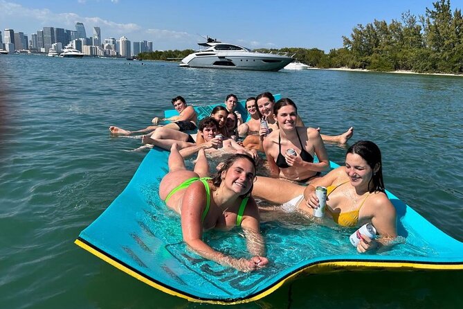Private Captained Boat Tour in Miami for up to 12 passengers - The floating mat and swimming time