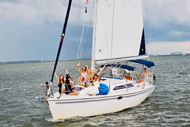 Private Luxury Yacht Charters, BYOB & Dolphins - Seeing Downtown Charleston From the Harbor
