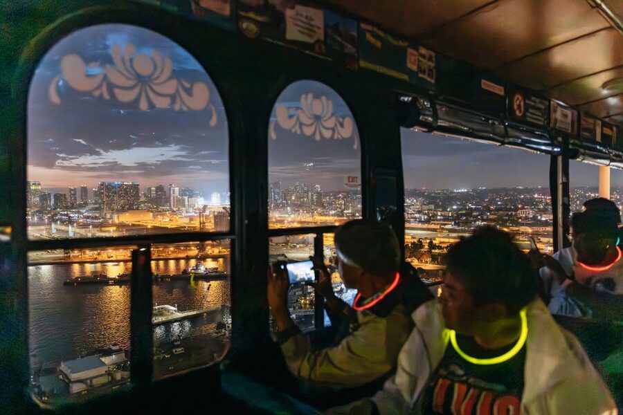 San Diego: City Lights Night Trolley Tour - Timing, seating, and comfort