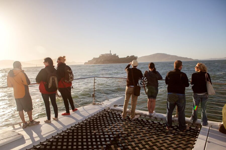 San Francisco Bay Sunset Cruise by Luxury Catamaran - Alcatraz, Sausalito, and the San Francisco skyline