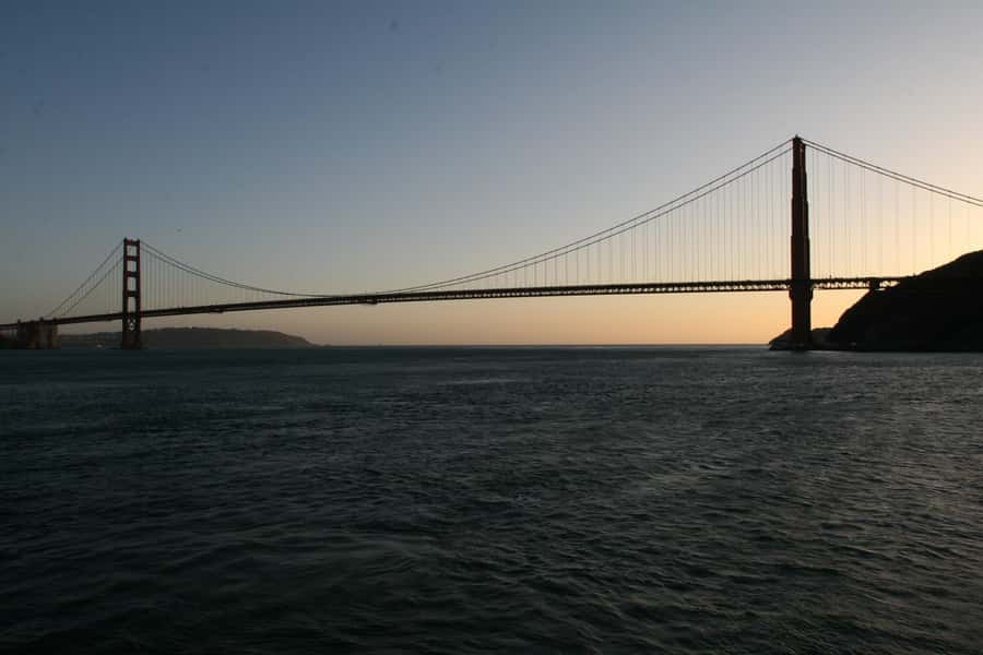 San Francisco: California Sunset Cruise (2-hours) - The Golden Gate at sunset
