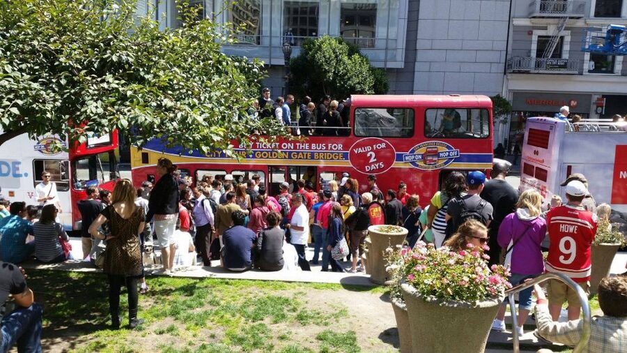 San Francisco: Hop-On Hop-Off Deluxe Bus Tour with 20 Stops - Stop 1 to Stop 5: Union Square, Chinatown, downtown, and the Ferry Plaza