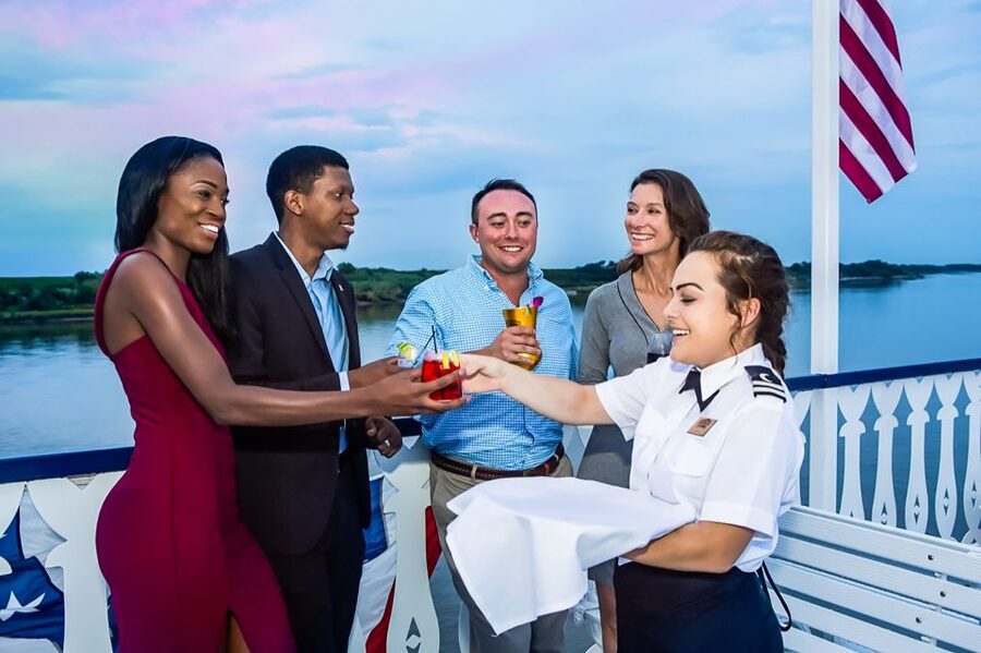 Savannah: Riverboat Sunset Cruise - Inside seating and the value of choice