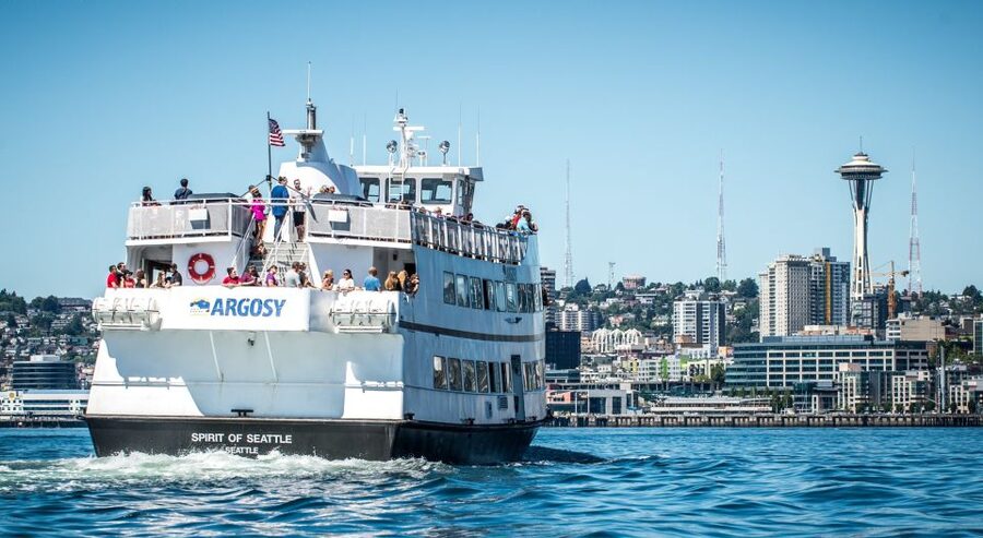 Seattle: Harbor Cruise with Local Guide - The Space Needle from the water