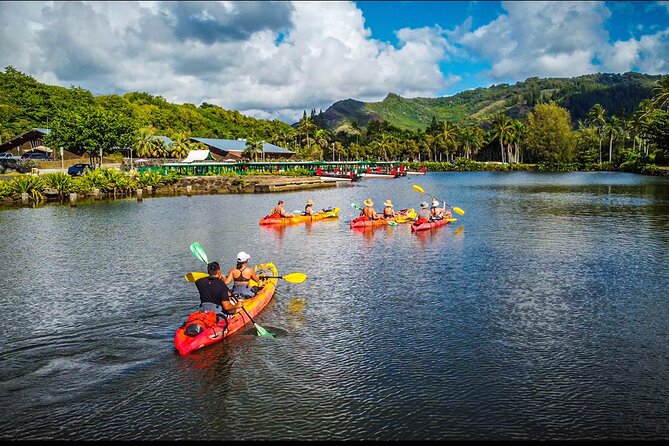 Secret Falls Kayak & Hike Guided Adventure on the Wailua River - Starting under the Coconut Marketplace water tower