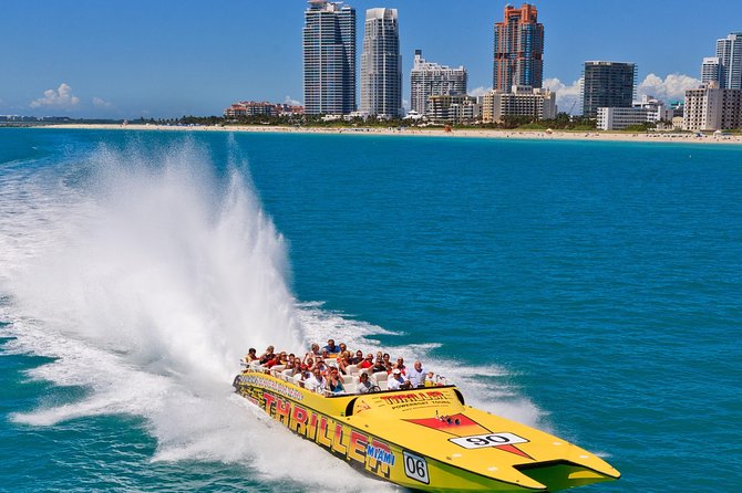 Speedboat Sightseeing Adventure of Miami - South Beach from the Atlantic side