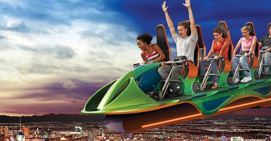 STRAT Tower Thrill Rides Admission - Reaching the SkyPod above the Strip