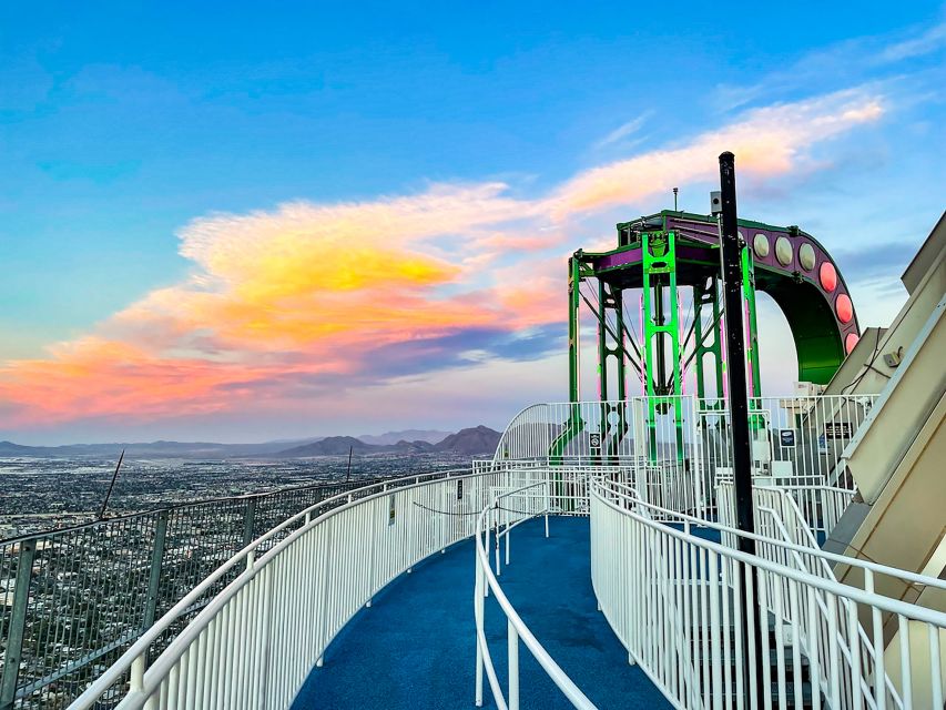 STRAT Tower Thrill Rides Admission - X-Scream, a slow tease over the edge