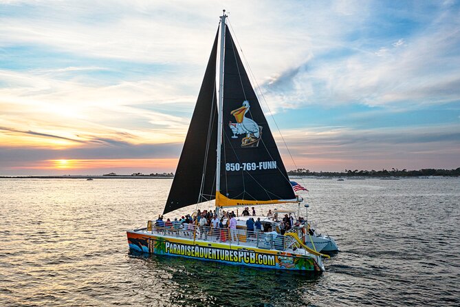 Sunset Dolphin Sail Aboard the Privateer Catamaran - Settling aboard the Privateer catamaran