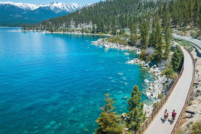 Tahoe Coastal Self-Guided E-Bike Tour - Half-Day | World Famous East Shore Trail - Reaching Sand Harbor at the end of the trail