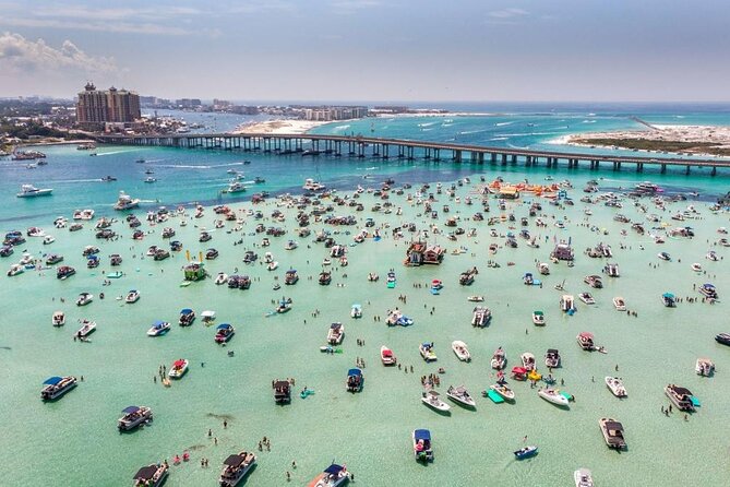 Tailfins Tiki Boats Crab Island Sandbar(3hrs/ 5/5:30 are 2hrs) - Three hours of water time, with important exceptions