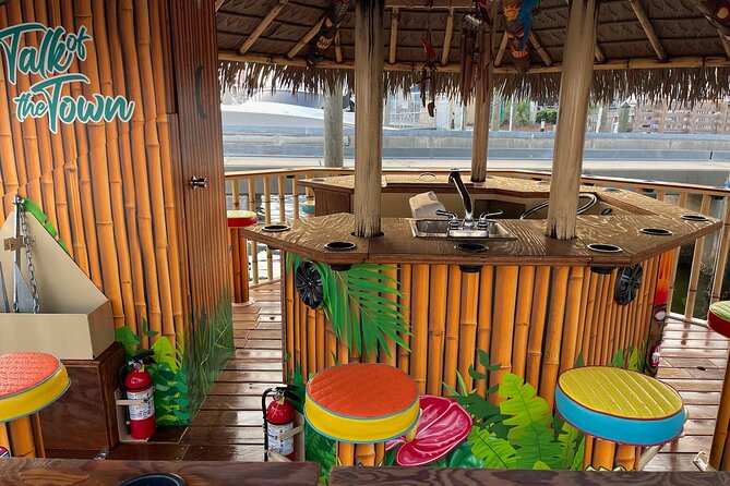 Tailfins Tiki Boats Crab Island Sandbar(3hrs/ 5/5:30 are 2hrs) - Dolphins, houses, and weather changes