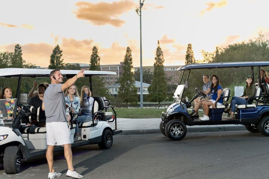 Tampa: Guided City Tour in Deluxe Street Golf Cart - Port Tampa Bay, the aquarium, and the Channel District