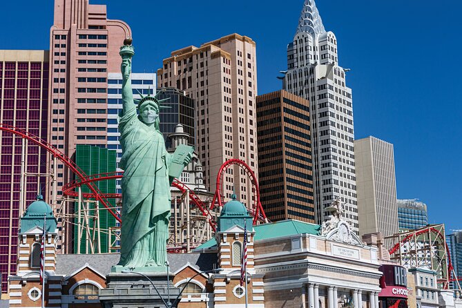 The Big Apple Coaster at New York New York Hotel and Casino - The ride begins inside New York-New York