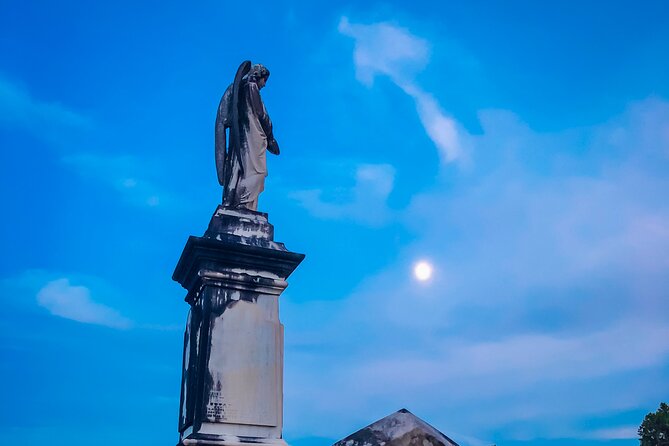 The Haunted Ghost Bus Tour in San Antonio - San Antonio’s old cemetery, the tour’s strongest walking stop