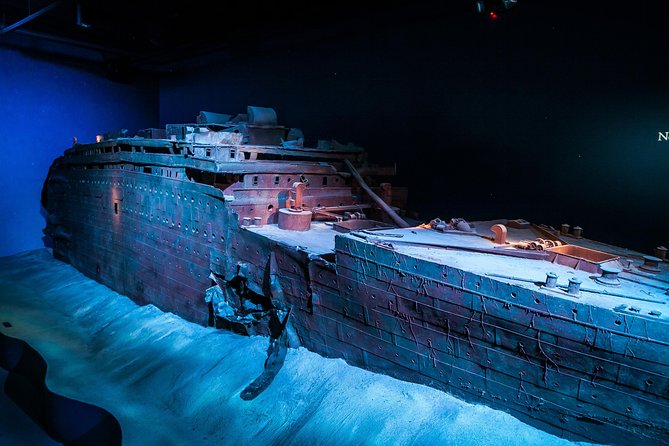 Titanic: The Artifact Exhibition at the Luxor Hotel and Casino - The Big Piece is the emotional center