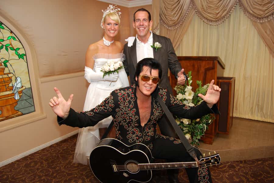 Vegas: Elvis-Themed Graceland Chapel Wedding or Vow Renewal - Arrival, flowers, and the private ceremony