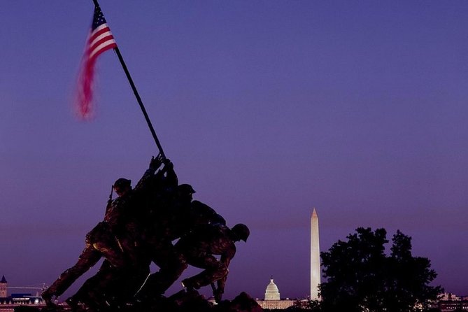 Washington DC Moonlight Tour by Electric Cart - The Washington Monument and the Mall’s grand scale