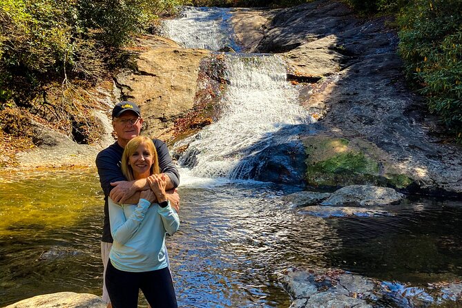 Waterfall Jeep Tour - Backroads and Scenic Views - Looking Glass Falls and the roadside stop