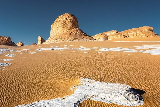 White & Black desert camping tour 2 Days 1 night From Cairo - White Desert at sunset and after dark
