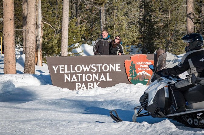 Yellowstone Old Faithful Full-Day Snowmobile Tour from Jackson Hole - Moose Falls in a five-minute snapshot